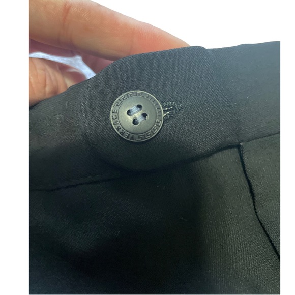 VERSACE Classic vintage black high waist pleated pants trousers - Picture 7 of 16